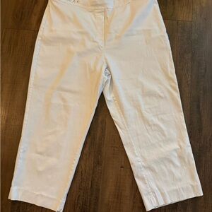 Zac & Rachel Women's Size 16 White Pull-On Stretch Pants Rayon Blend Plus Size